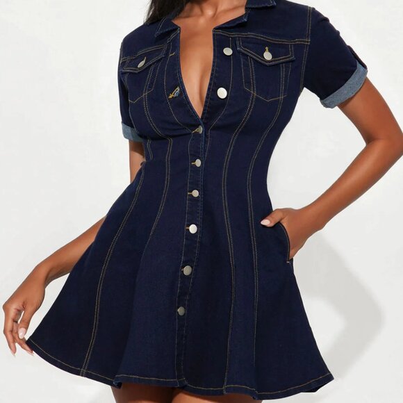 Fashion Nova Dresses & Skirts - Denim Dress